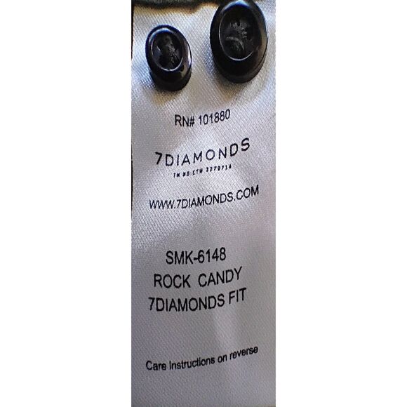 Men's 7 Diamonds Rock Candy Green Dress Shirt - Size M - Modern Fit - Picture 5 of 6